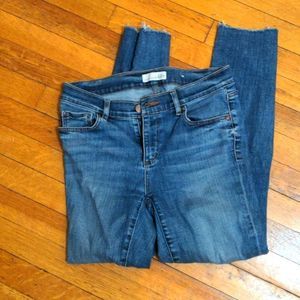 Loft jeans raw hem size 27/4